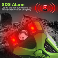 Tragbare 10000mAh Power Bank mit LED Taschenlampe Solar panel AM FM Notfall radio Handkurbel radio