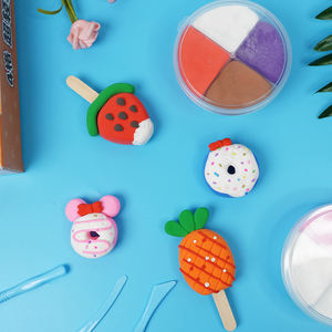 Kit de pâte <span class=keywords><strong>à</strong></span> modeler super légère <span class=keywords><strong>à</strong></span> séchage <span class=keywords><strong>à</strong></span> l'air entièrement personnalisé, dernier cadeau créatif amusant pour les filles et les enfants, pâte <span class=keywords><strong>à</strong></span> modeler éducative, usine OEM ODM - Product Image 6