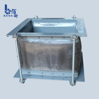 Joint d'expansion en tissu pour gaz de combustion, à soufflet rectangulaire à brides pour conduits CVC