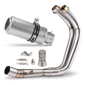 Sistema de Escape MT07 para Yamaha YZF-R7 FZ07 XSR700 <span class=keywords><strong>Tracer</strong></span> <span class=keywords><strong>700</strong></span>/GT Tracer7/GT 2014-2026, Colector de Escape para Motocicleta, Silenciador CR-T - Product Image 1