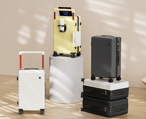 <span class=keywords><strong>Valise</strong></span> à roulettes large et bon marché avec <span class=keywords><strong>porte</strong></span>-gobelet et chargeur USB, ABS+PC, bagage à roulettes large - Product Image 5