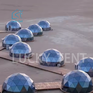 Tente dôme insonorisée pour le <span class=keywords><strong>camping</strong></span> en verre géodésique Tente dôme en verre de luxe pour le jardin de villégiature - Product Image 6