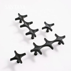 Tay nắm tủ bếp bằng đồng thau đen mờ Santaya, tay nắm tủ quần áo phòng ngủ, tay nắm ngăn kéo, tay nắm đồ nội thất - Product Image 6