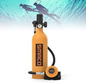 Mini 0.5L Tanque DE BUCEO Cilindro de oxígeno <span class=keywords><strong>SMACO</strong></span> S300 Botella DE BUCEO Submarino Buceo Tanque de aire pulmonar - Product Image 4