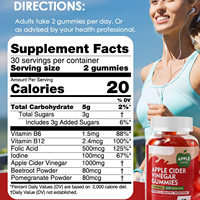 Gummies Keto ACV en gros, Gummies au vinaigre de cidre de pomme avec probiotiques et vitamines, Complément énergétique et pour la santé digestive
