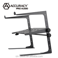 Soporte para Portátil de Aluminio Accuracy Pro Audio DJS002, Plegable y Ajustable, Soporte Pasivo para Equipos de DJ, Económico