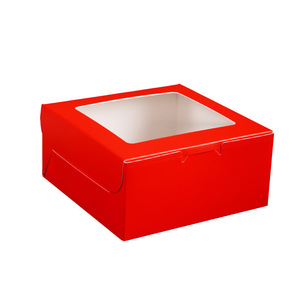 Boîte à cupcakes en papier Baking Star, 4/6 pièces, 16x16x7.5cm/24x15.5x7.5cm, emballage alimentaire jetable, rouge rose - Product Image 5