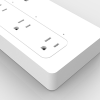 Prise de bureau escamotable intelligente Tuya WiFi US, 4 prises, ports USB, IP44, multiprise de table, prise d'extension télécommandée par Wi-Fi