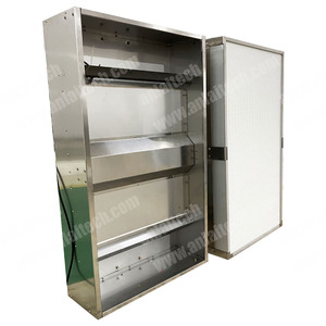 Camera bianca in acciaio inox H14 HEPA cappa a flusso laminare FFU unità filtro ventola per laboratorio di funghi FFU con H14 HEPA - Product Image 3