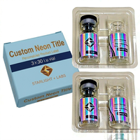 Étiquettes personnalisées pour flacons miniatures de 3 ml, 10 ml, 15 ml, autocollants en vinyle imperméables pour peptides