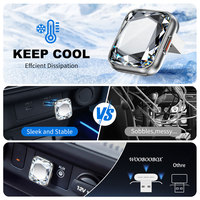 Adaptador CarPlay Inalámbrico 5.8G Sin Latencia, Panel de Diamantes Refrigerante, Plug & Play, Bluetooth 5.4, de Cableado a Inalámbrico para Apple