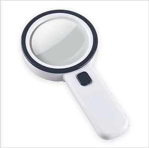 Loupe avec lumière, loupe à main, grande loupe, 12 LED éclairées, loupe pour la dégénérescence maculaire - Product Image 1