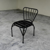 Chaise de repos moderne en métal pour salon, banquet, restaurant, salle d'attente, hôtel, jardin extérieur, balcon