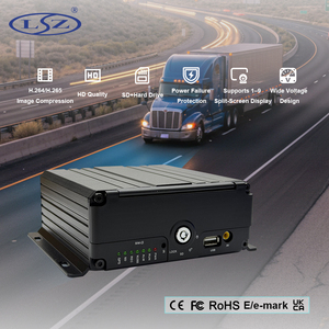 HDD Tarjeta SD <span class=keywords><strong>DVR</strong></span> 4 canales <span class=keywords><strong>DVR</strong></span> móvil Grabación en bucle local MDVR para monitoreo de autobuses de camiones - Product Image 1