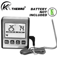 Termometer daging BBQ Digital kawat penjualan laris termometer suhu makanan dapur elektronik plastik penggunaan ganda