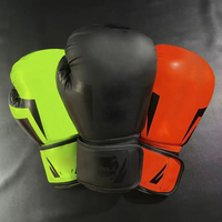 Gants de Boxe et d'Arts Martiaux Colorés et Personnalisés en Cuir PU, 8oz, 10oz, 12oz, 14oz, pour Entraînement et Compétition