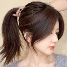 Jhqreoss _ 4b accessori per lo Styling dei capelli elegante frangia parrucchino - Product Image 1