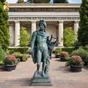 Estatua de escultura de Apolo de <span class=keywords><strong>Dios</strong></span> griego de bronce de diseño clásico de tamaño real para decoración de jardín - Product Image 6