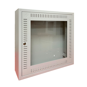 Installation Standard de 19 po Boîte à Bornes Porte Ventilée Petite Serrure Ronde 12U 400*600*120 Mural Armoire de Données - Product Image 3