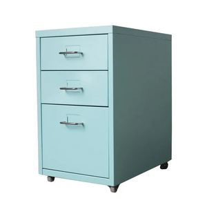 Meuble de rangement mobile à 6 tiroirs pour bureau à domicile, armoire métallique mobile avec roulettes pour salon - Product Image 2