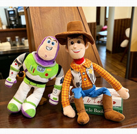 Nuevo Juguete de Peluche de Woody y Buzz Lightyear de Toy Story, Muñecos de Peluche Reconfortantes para Niños, Figuras de Peluche en Bolsa de Malla de Fibra de Poliéster