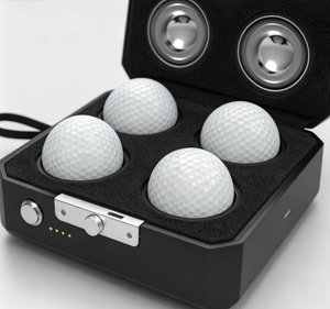 Boîte chauffante pour balles de golf en promotion avec 4 emplacements, étui rigide portable pour le sport, étui de présentation, accessoire de golf haut de gamme pour les activités de golf - Product Image 1