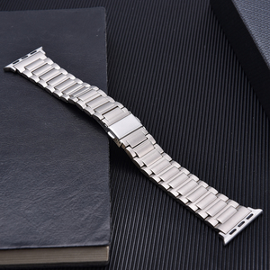 Bracelet de montre en métal Jaetium Classic Design Bead Of Rice pour Apple Watch, bracelet en titane de qualité 2 - Product Image 1