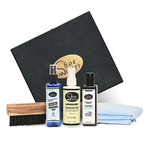 Kit d'entretien pour baskets Shoe Mistri avec nettoyant et revitalisant ultime pour chaussures, déodorant pour chaussures, brosse pour baskets et serviette en microfibre pour baskets - Product Image 4