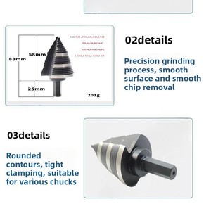 Punta Elicoidale YD <span class=keywords><strong>Imperial</strong></span> in Acciaio Super Rapido Personalizzata, Nitrurata, Resistente all'Usura, Durezza Elevata, per Foratura 62mm - Product Image 4