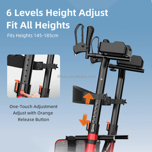 Multi-Functional Foldable Walking Elderly Portable Aluminum Walker <b>Rollator</b> With Seat and Footrest for Disabled Elbow <b>rollator</b> - Product Image 4