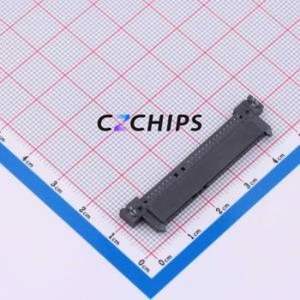 HDGCYLSY-SATA-106 Hard Drive Connector (SAS/SATA/M.2) Through hole Component (THT) Connector SATA Female 22P Right Angle Insert - Product Image 1