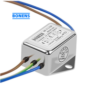 Filtre de ligne électrique monophasé 10A avec réseaux RFI LC et RC