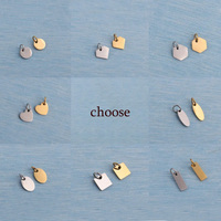 Pendentif en Acier Inoxydable Personnalisable pour Collier, Étiquette Nom Chien DIY, Bijoux Cadeaux Faits Main, Vente en Gros