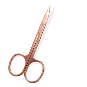 New Stainless Steel Curved Head Eyebrow Scissor Makeup Trimmer Facial Hair Remover Manicuring Scissor Nail <strong>Cuticle</strong> <strong>Tool</strong> - Product Image 1