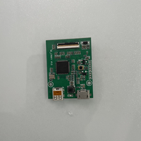 Carte de commande PCB pour monoculaire OLED couleur à matrice active ECX343EN 0,68 pouce avec alimentation USB