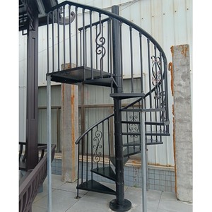 Portail en fer forgé de style européen, thermolaqué, à commande manuelle, durable, pour entrée de villa ou cour. - Product Image 2