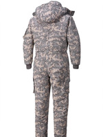 Overol de Trabajo de Invierno Aislado de Poliéster sin Costuras, con Capucha Desmontable, Logotipo Personalizado, Impermeable, Resistente al Viento y Reflectante