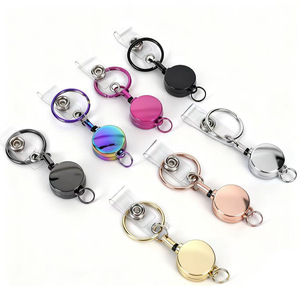 Mini-boucle rétractable anti-perte en alliage de zinc haute résistance de 21 mm, longueur 35 cm, facile à ouvrir. - Product Image 1