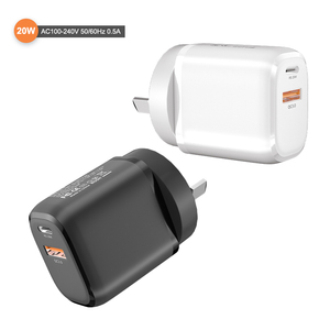 Adaptador <span class=keywords><strong>de</strong></span> enchufe USB C para móvil, cargador <span class=keywords><strong>de</strong></span> teléfono móvil PD + QC 3,0 <span class=keywords><strong>de</strong></span> carga superrápida usb-c para <span class=keywords><strong>iPhone</strong></span> 12/11 - Product Image 1