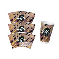 Ventilateur de tasse de papier d'impression de qualité supérieure de 7oz 4oz 8oz prêt pour l'utilisation de café de matière première de papier de production de tasse de papier