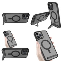 Casing Ponsel Magnetik dengan Penyangga, Grosir Casing Ponsel untuk iPhone 14 13 12 Plus 17 Pro Max Air 16 15 11, Anti Benturan