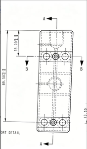 Export Hydraulischer Verteilerblock <span class=keywords><strong>WDD</strong></span> 6082-T6 Aluminiumlegierung Präzisions-CNC-Bearbeitung Schwarz Eloxiert Serienfertigung - Product Image 5