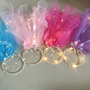Bride Double Led Light Emitting <strong>Veil</strong> Bride Wedding Decoration Party Female <strong>Veil</strong> Wedding <strong>Dress</strong> and Accessories - Product Image 1