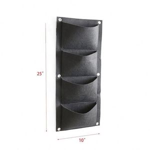 Jardinière murale verticale à 4 poches / 4 poches verticales pour plantes et fleurs - Product Image 1