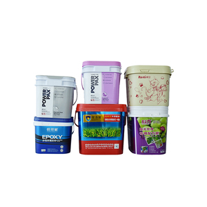 Supplier Wholesale Cheap 5l/10l/15l/20l Customizable Colors Square Multi-Purpose <b>Plastic</b> Bucket for Multipurpose - Product Image 1