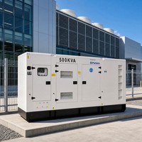 Groupe électrogène diesel Perkins 100% authentique 400 kW 500 kVA, 500 kW 700 kW 800 kW 900 kW 1000 kW 1 MW, avec capot insonorisé, triphasé, pour hôpital