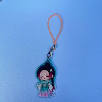 Article populaire en gros : Breloques en acrylique imprimées sur mesure, porte-clés en acrylique à thème dessin animé et anime, support de broche en acrylique, acrylique époxy transparent