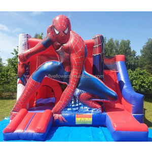 Spiderman Inflatable lâu đài bouncy trượt Combo dmuchaniec zjezdzalnia dmuchana dmuchany zamek - Product Image 1