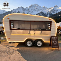 Remorque de restauration certifiée DOT pour l'Europe, camion flexible pour smoothies, chariot de restauration extérieur pour hot-dogs
