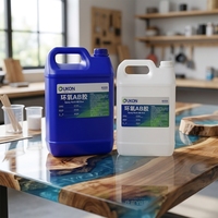 Colle époxy bi-composant auto-nivelante UKON pour le travail du bois et la construction, idéale pour les plateaux de table